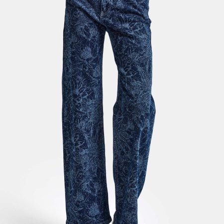 Asymmetric Waist Vintage Flare Jeans