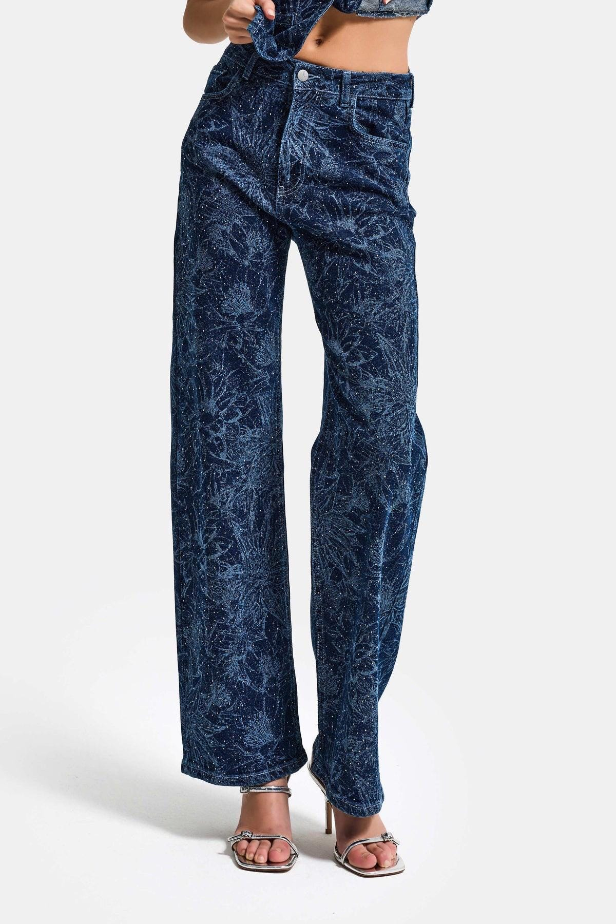 Asymmetric Waist Vintage Flare Jeans